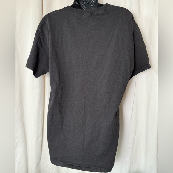 Nirvana Men's Sz L Short Sleeve Black & Yellow Smiley Graphic Tee - Picture 4 of 4